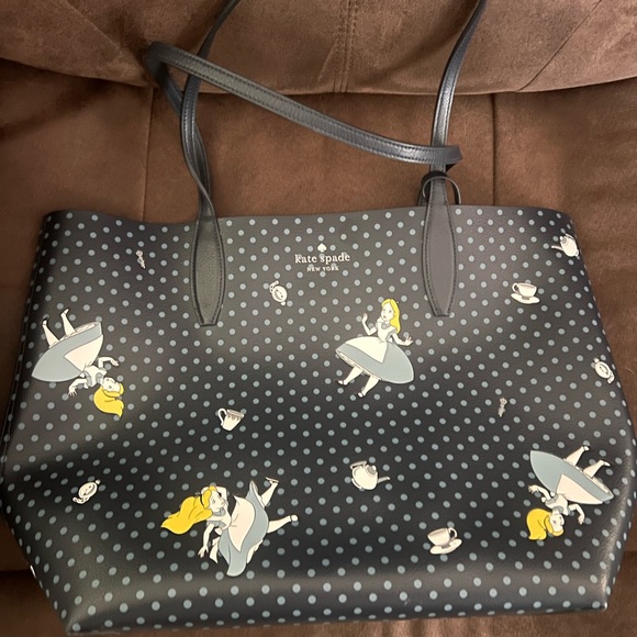 Kate Spade X Disney Alice in Wonderland Large Tote. Gently Used - Picture 3 of 7